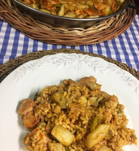 Arroz Mar Y Montaña En Paella (Con Sepia Y Lomo De Cerdo)