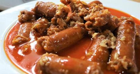 Hacer chistorra al vino blanco en Thermomix