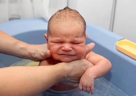 El primer baño del bebé