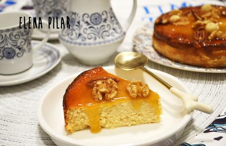 Melòpita con naranja y canela (tarta de queso griega de requesón y miel)