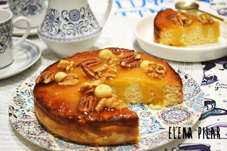 Melòpita con naranja y canela (tarta de queso griega de requesón y miel)