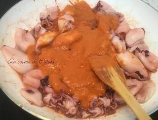 Arroz caldoso con chipirones y bacalao