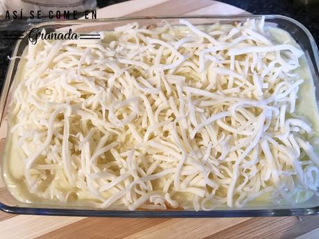 Canelones de atún sin gluten ni lactosa