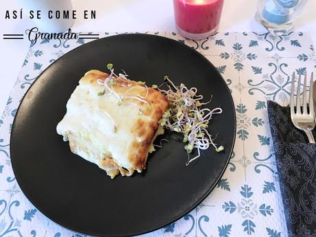 Canelones de atún sin gluten ni lactosa