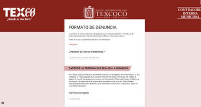 LA PÁGINA WEB DEL AYUNTAMIENTO DE TEXCOCO ABRE VENTANAS PARA ATENCIÓN CIUDADANA Y QUEJAS