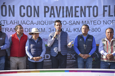 INICIA GEM TRABAJOS DE RECONSTRUCCIÓN DEL CAMINO PRINCIPAL A JIQUIPILCO