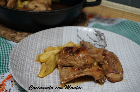 Guiso de conejo con romero y tomillo Guiso de conejo con romero y tomillo