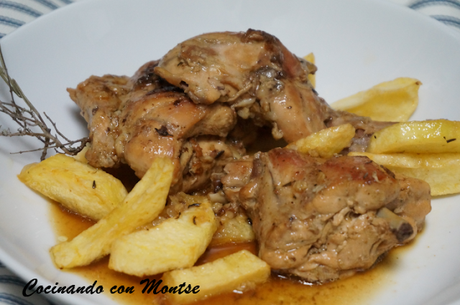 Guiso de conejo con romero y tomillo Guiso de conejo con romero y tomillo
