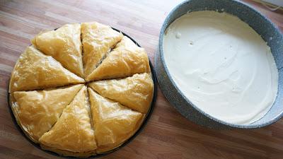Baklava cheesecake - Baklava de queso