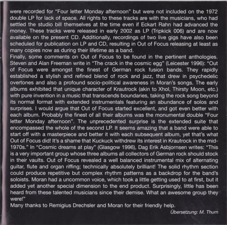 Out Of Focus - Rat Roads (2002) / Palermo 1972 (2007) Out Of Focus - Rat Roads (2002) / Palermo 1972 (2007)