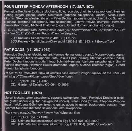 Out Of Focus - Rat Roads (2002) / Palermo 1972 (2007) Out Of Focus - Rat Roads (2002) / Palermo 1972 (2007)