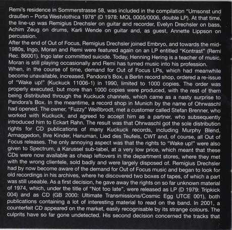 Out Of Focus - Rat Roads (2002) / Palermo 1972 (2007) Out Of Focus - Rat Roads (2002) / Palermo 1972 (2007)