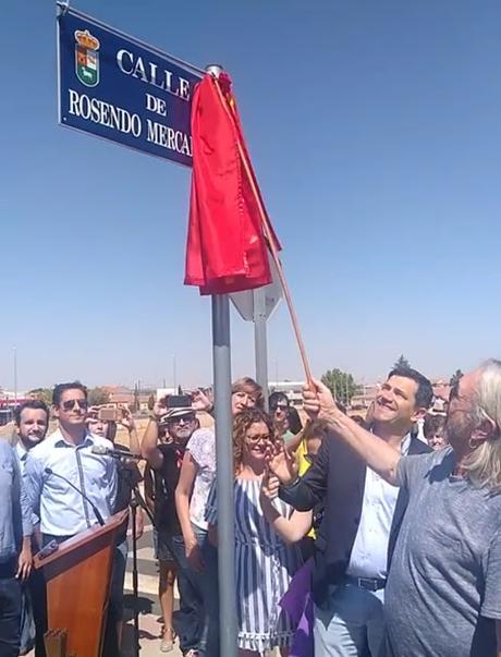 Rosendo inaugura su calle en Bolaños de Calatrava