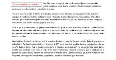 Gobierno de Morales Bermúdez, lo que El Cóndor se llevó.