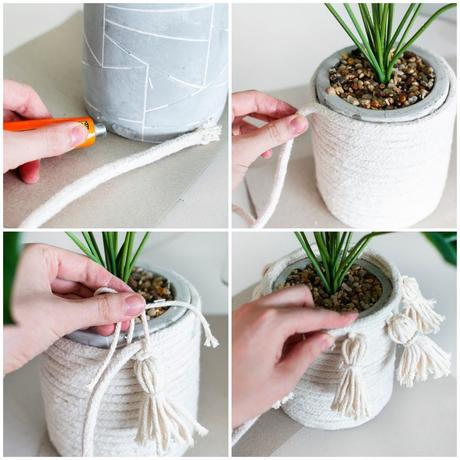 DIY | Haz tus propias macetas con cuerda