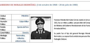Morales Bermúdez, lo que se llevó El Códor.