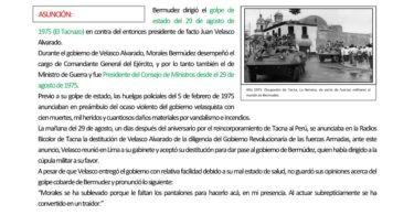 Morales Bermúdez, lo que se llevó El Códor.