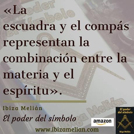 Frase de la escritora Ibiza Melián sobre la escuadra y el compás