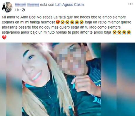 El joven que mató a su novia de 16 años está prófugo de la Justicia y se burla de la fiscal Giannoni en Facebook