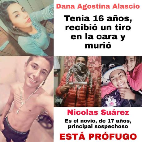 El joven que mató a su novia de 16 años está prófugo de la Justicia y se burla de la fiscal Giannoni en Facebook