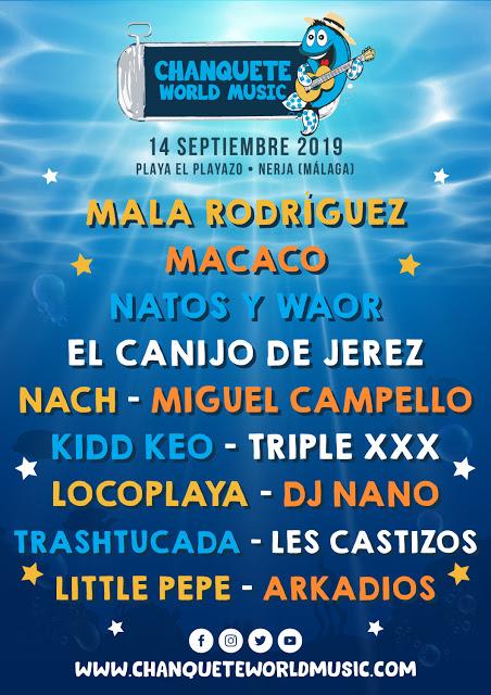 [Noticia] El Chanquete World Music completa su cartel con las incorporaciones de Mala Rodríguez, Kidd Keo, Little Pepe y Arkadios