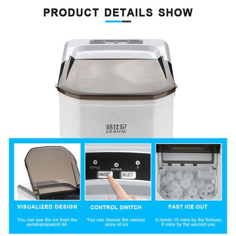 Máquina para hacer hielo – Geshini Z6 112W Air Choice