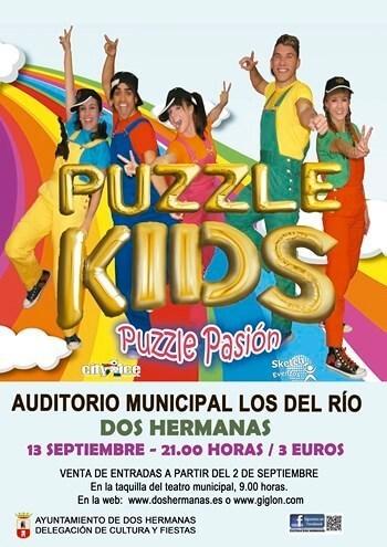PUZZLE KIDS PRESENTA ” PUZZLE PASIÓN ” en el Auditorio Municipal Los del Río.