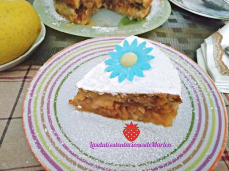 Tarta Sueca de  Manzana y Almendras