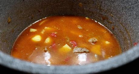 Guiso patata con carne en Olla GM Hacer patatas con carne con la Olla GM