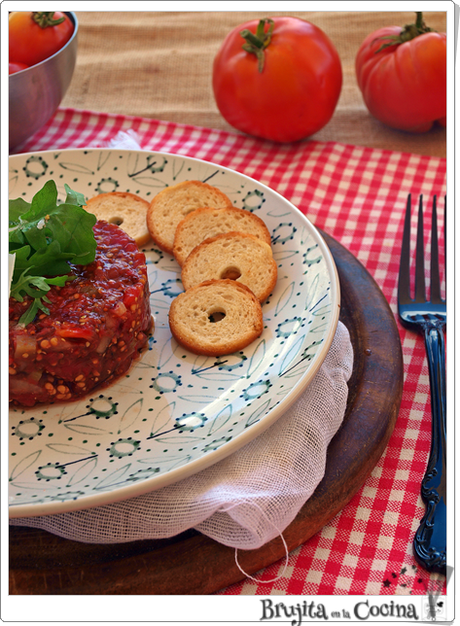 Steak tartar sin Steak (Tartar de tomate)