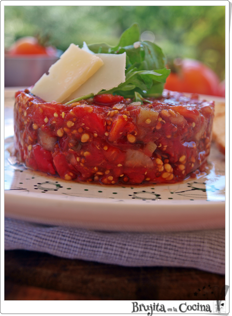 Steak tartar sin Steak (Tartar de tomate) Steak tartar sin Steak (Tartar de tomate)