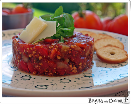 Steak tartar sin Steak (Tartar de tomate) Steak tartar sin Steak (Tartar de tomate)