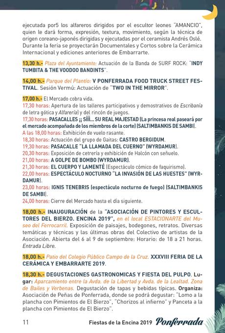 Fiestas de la Encina 2019. Programa y actividades