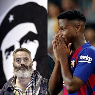 Ansu Fati y Sánchez Gordillo.