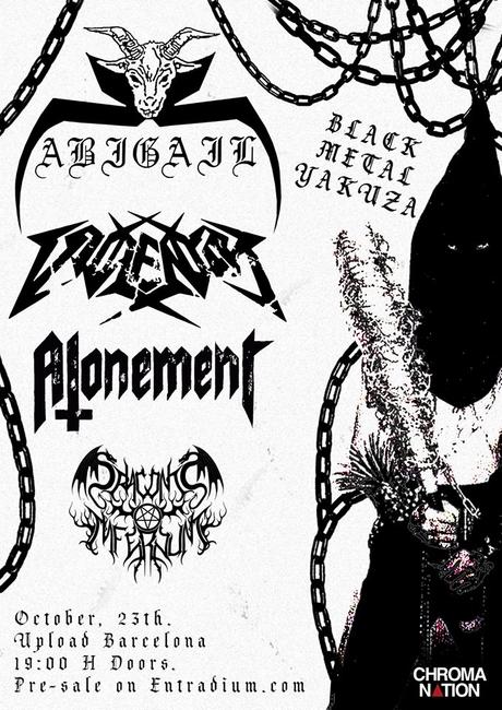 Temporada otoño – invierno de conciertos Abigail · Atonement · Violentor · Draconis Infernum