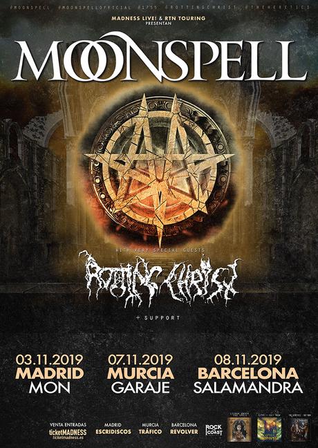 Temporada otoño – invierno de conciertos MOONSPELL + Rotting Christ