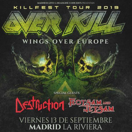 Temporada otoño – invierno de conciertos OVERKILL, DESTRUCTION y FLOTSAM & JETSAM