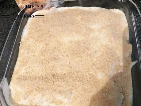 Huevos con bechamel al graten