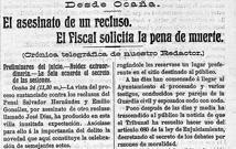 Triángulo Sangriento en la Cárcel de Ocaña a principios del Siglo XX