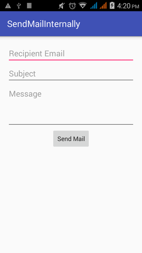 Enviar correo internamente usando JavaMail API