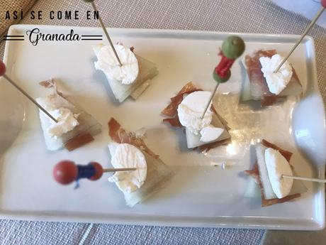 Milhojas de melón, queso y jamón, Juego de blogueros 2.0 Milhojas de melón, queso y jamón, Juego de blogueros 2.0