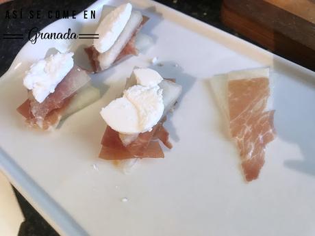 Milhojas de melón, queso y jamón, Juego de blogueros 2.0 Milhojas de melón, queso y jamón, Juego de blogueros 2.0