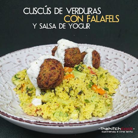 CUSCÚS DE VERDURAS CON FALAFELS Y SALSA DE YOGUR