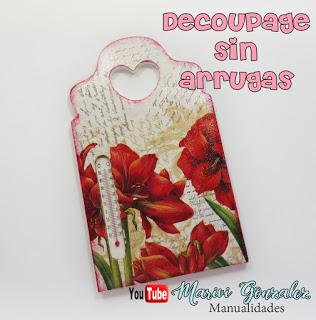 Como hacer decoupage sin arrugas muy facil