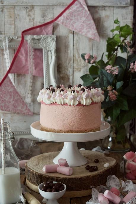 Tarta mousse de nubes y chocolate sin horno