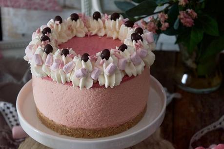 Tarta mousse de nubes y chocolate sin horno