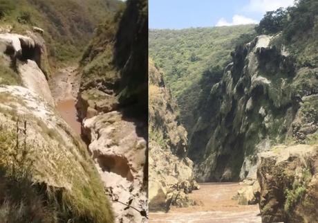 La Cascada de Tamul nuevamente se queda sin agua