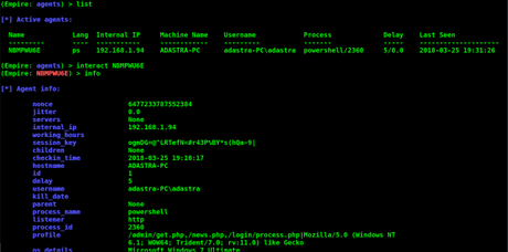 Uso de Empire Framework contra sistemas Windows. Uso de Empire Framework contra sistemas Windows.