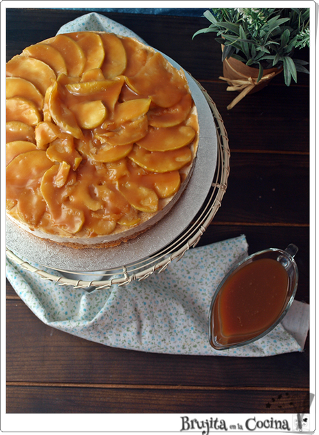 Cheesecake de manzana sin horno