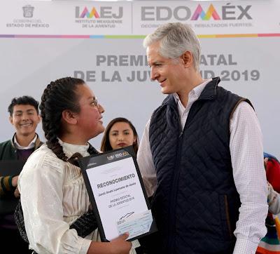 RECONOCE ALFREDO DEL MAZO A JÓVENES MEXIQUENSES DESTACADOS RECONOCE ALFREDO DEL MAZO A JÓVENES MEXIQUENSES DESTACADOS